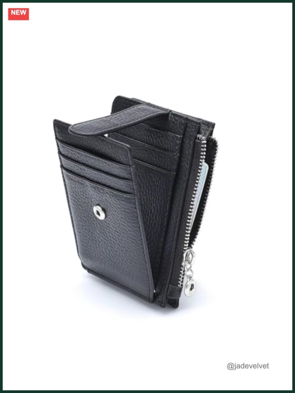 Genuine Leather Slim RFID Wallet Card Holder for Women